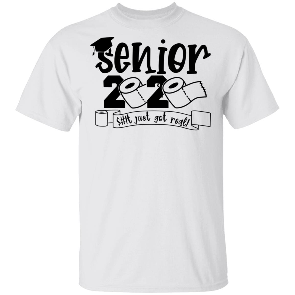 Class Of 2020 The Year Shit Got Real Graduation Shirt, Hoodie, Tank