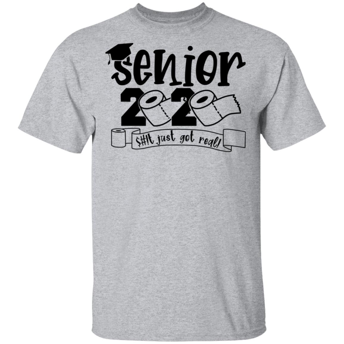 Class Of 2020 The Year Shit Got Real Graduation Shirt, Hoodie, Tank