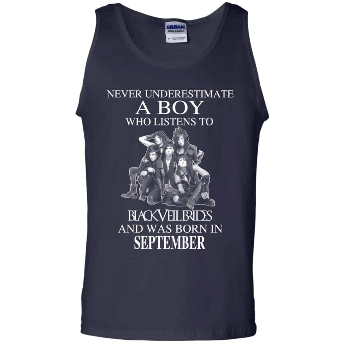 A Boy Who Listens To Black Veil Brides And Was Born In September T-Shirts, Hoodie, Tank