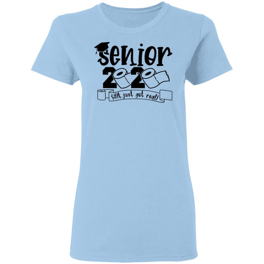 Class Of 2020 The Year Shit Got Real Graduation Shirt, Hoodie, Tank
