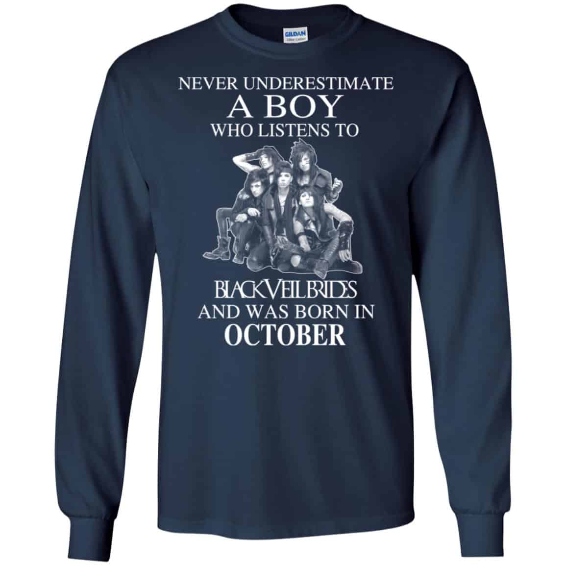 A Boy Who Listens To Black Veil Brides And Was Born In October T-Shirts, Hoodie, Tank