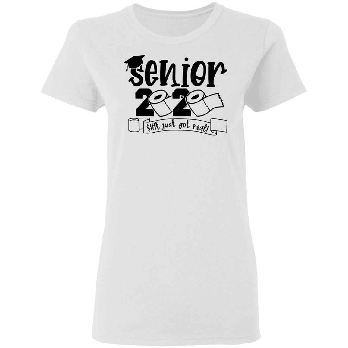 Class Of 2020 The Year Shit Got Real Graduation Shirt, Hoodie, Tank