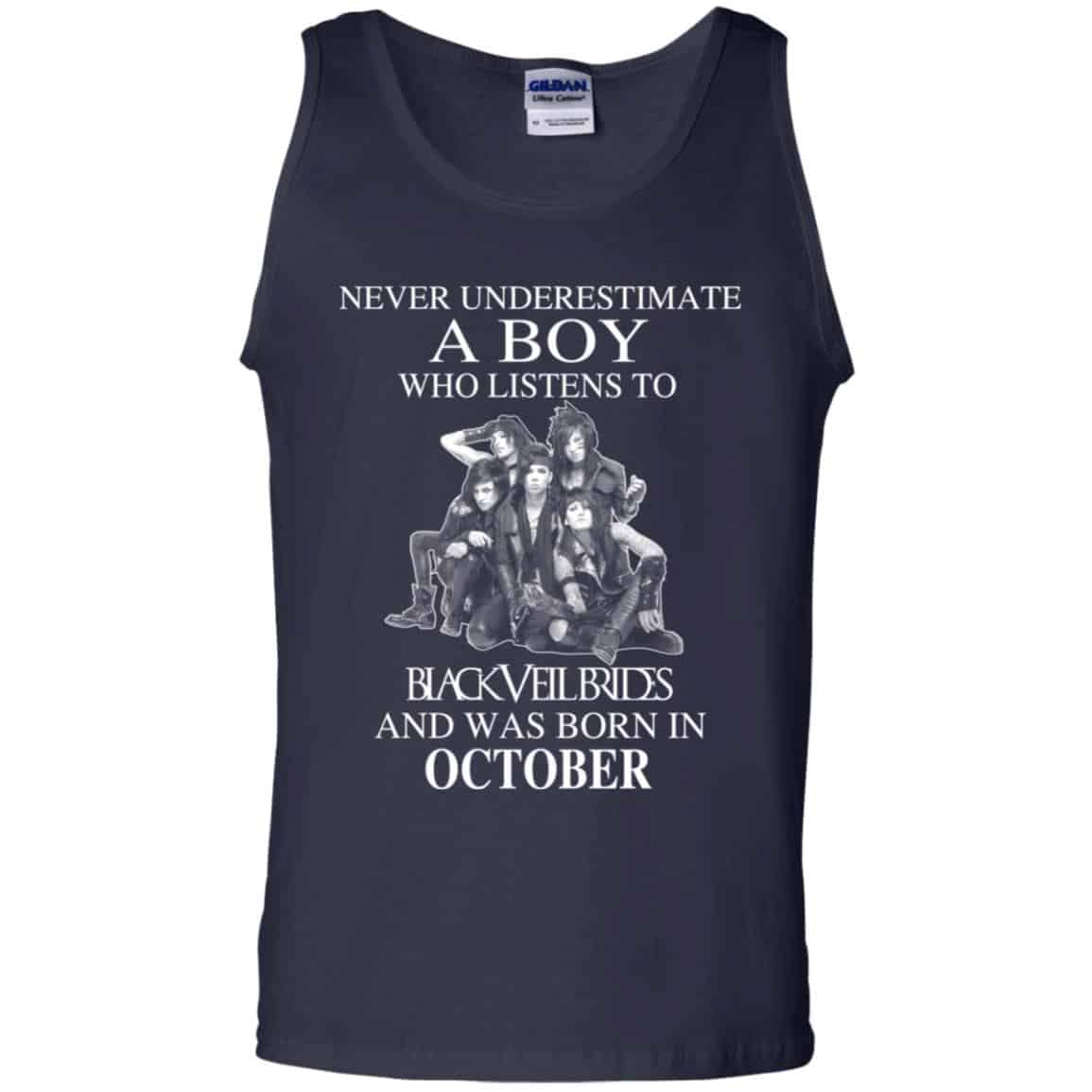 A Boy Who Listens To Black Veil Brides And Was Born In October T-Shirts, Hoodie, Tank