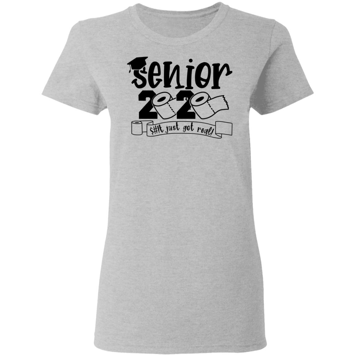 Class Of 2020 The Year Shit Got Real Graduation Shirt, Hoodie, Tank