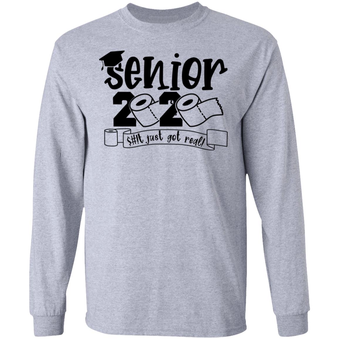 Class Of 2020 The Year Shit Got Real Graduation Shirt, Hoodie, Tank