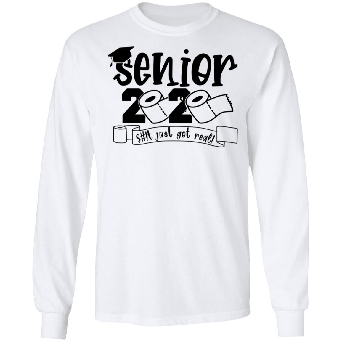 Class Of 2020 The Year Shit Got Real Graduation Shirt, Hoodie, Tank