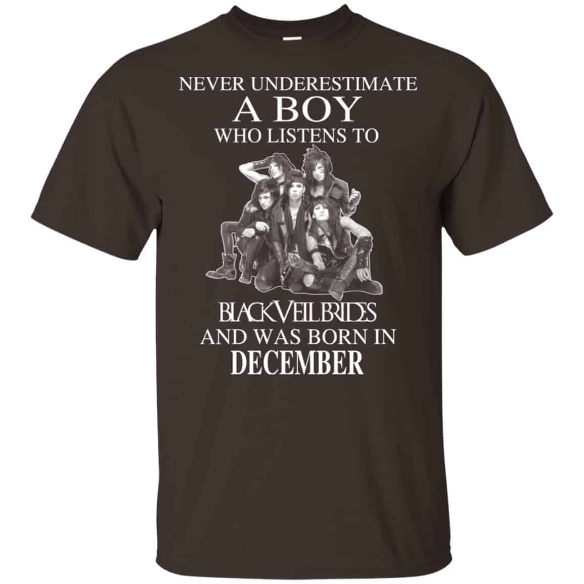 A Boy Who Listens To Black Veil Brides And Was Born In December T-Shirts, Hoodie, Tank