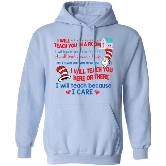 
	Dr. Seuss I Will Teach You In A Room Teach You Now On Zoom Teach You Here Or There Shirt, Hoodie, Tank