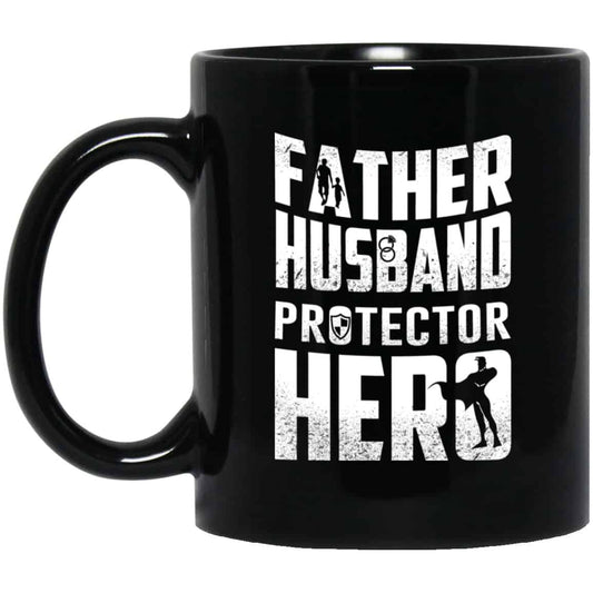 
	Father Husband Protector Hero Mug