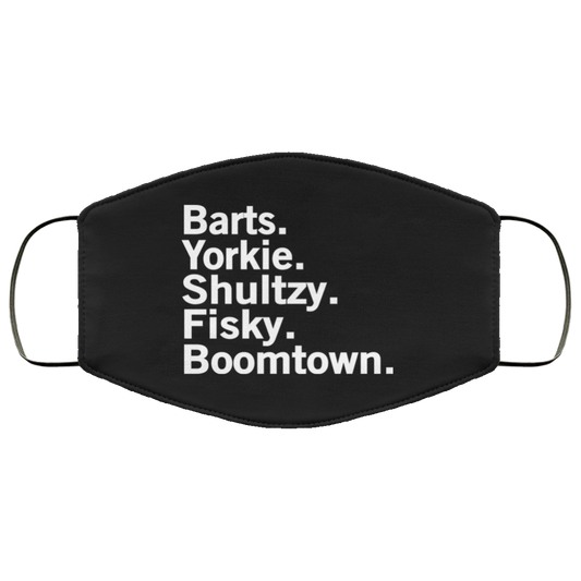 Barts Yorkie Shultzy Fisky Boomtown Face Mask