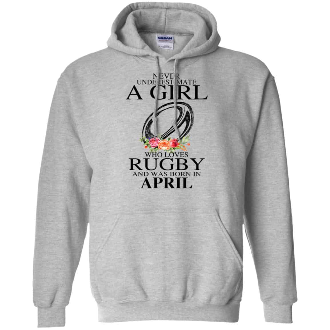 A Girl Who Loves Rugby And Was Born In April T-Shirts, Hoodie, Tank