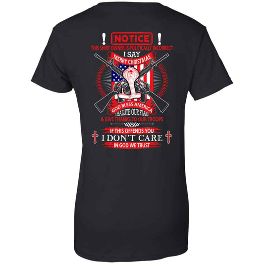 
	I Am Politically Incorrect I Say Merry Christmas God Bless America T-Shirts, Hoodie, Tank