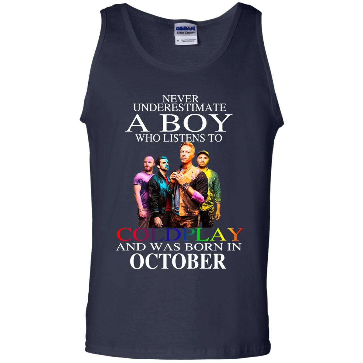 A Boy Who Listens To Coldplay And Was Born In October T-Shirts, Hoodie, Tank