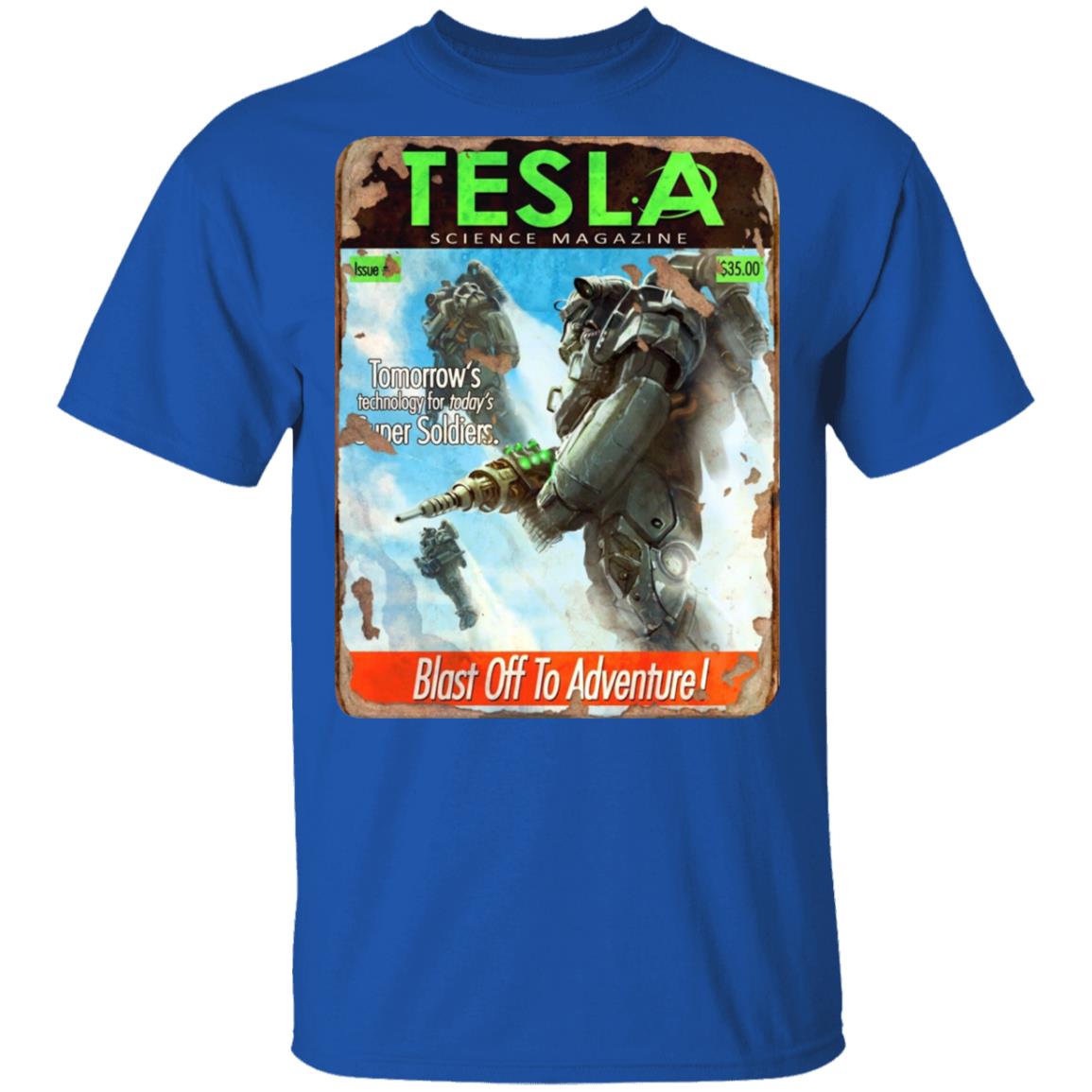 Tesla Science Magazine Blast Off To Adventure Shirt, Hoodie, Tank