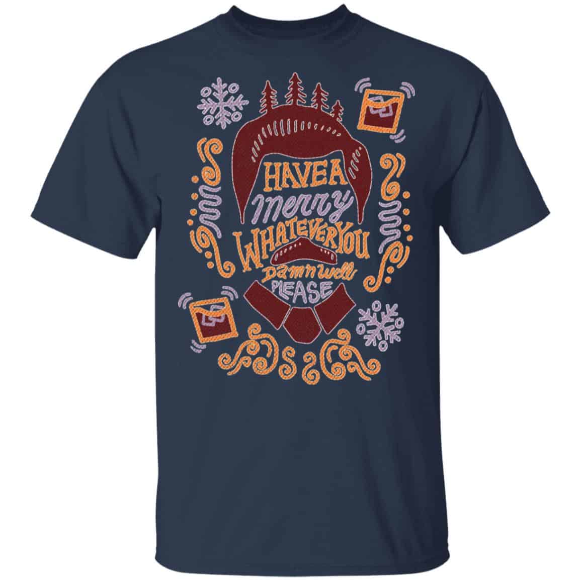 Parks and Recreation Ron Swanson Merry Whatever Ugly Christmas Sweatshirt, Hoodie, Tank
