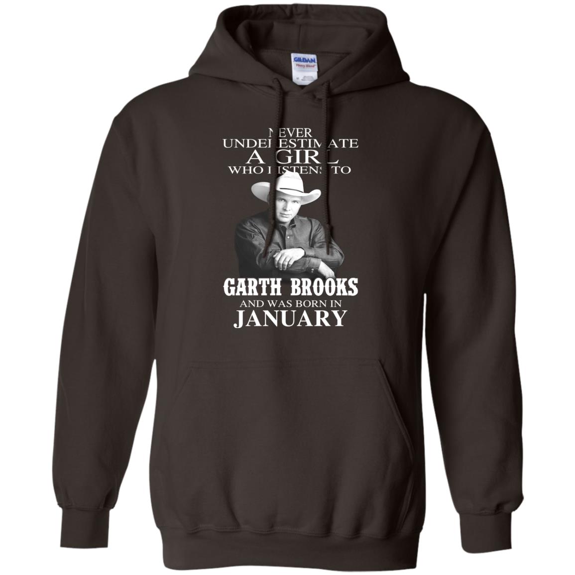 A Girl Who Listens To Garth Brooks And Was Born In January T-Shirts, Hoodie, Tank