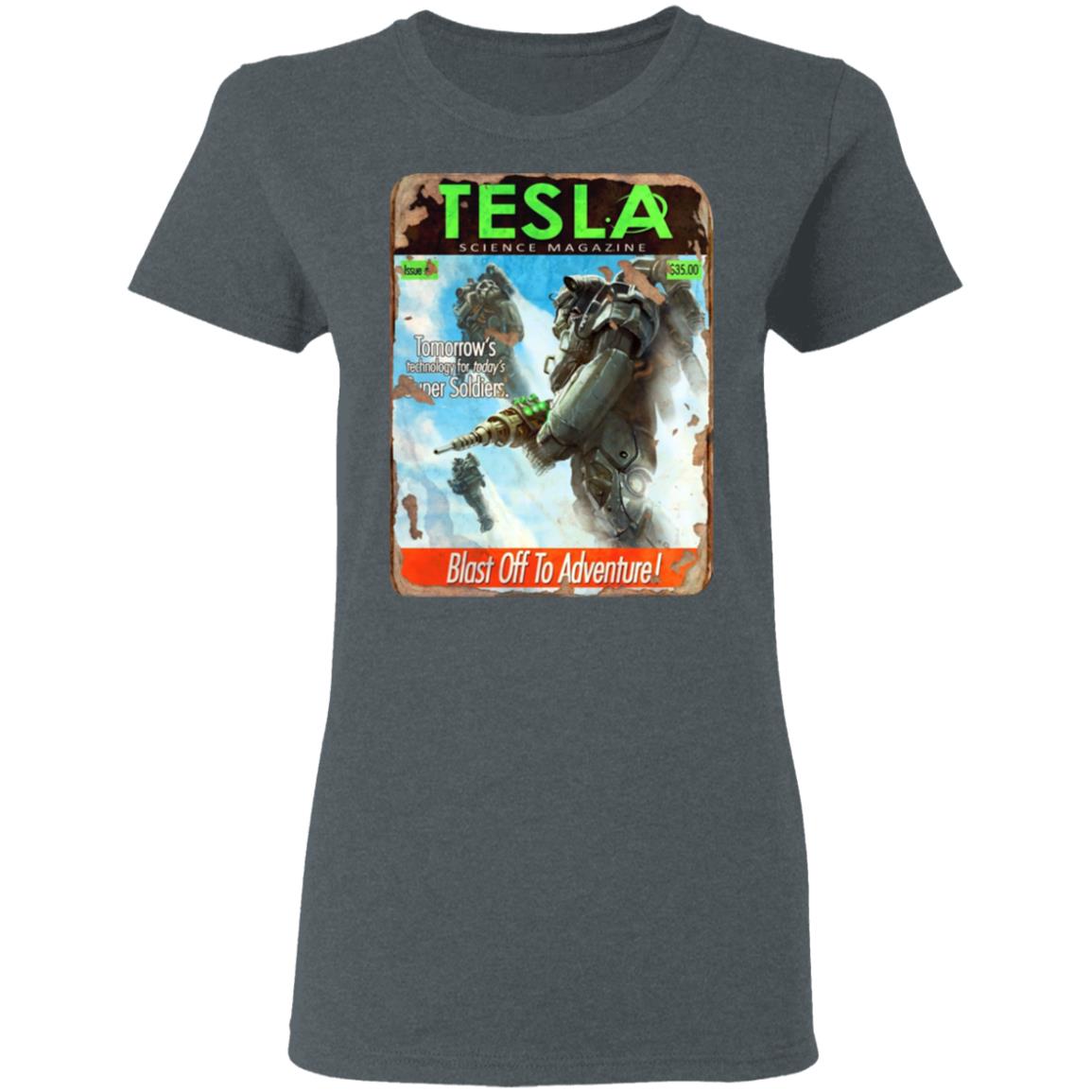 Tesla Science Magazine Blast Off To Adventure Shirt, Hoodie, Tank