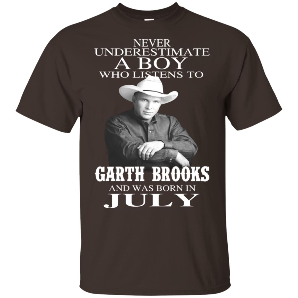 A Boy Who Listens To Garth Brooks And Was Born In July T-Shirts, Hoodie, Tank