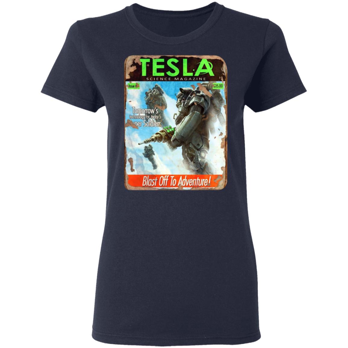 Tesla Science Magazine Blast Off To Adventure Shirt, Hoodie, Tank