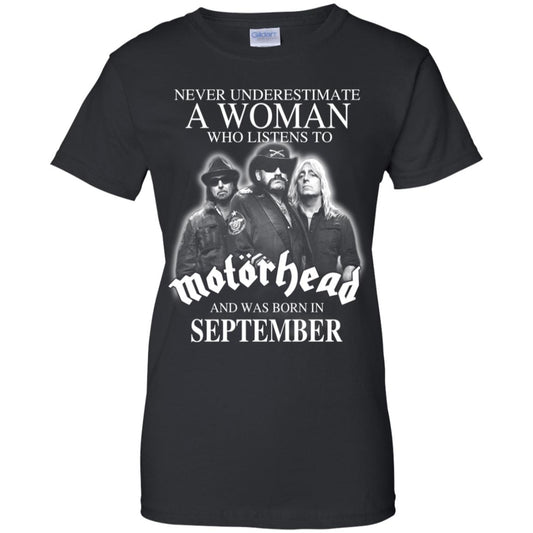 
	A Woman Who Listens To Motorhead And Was Born In September T-Shirts, Hoodie, Tank