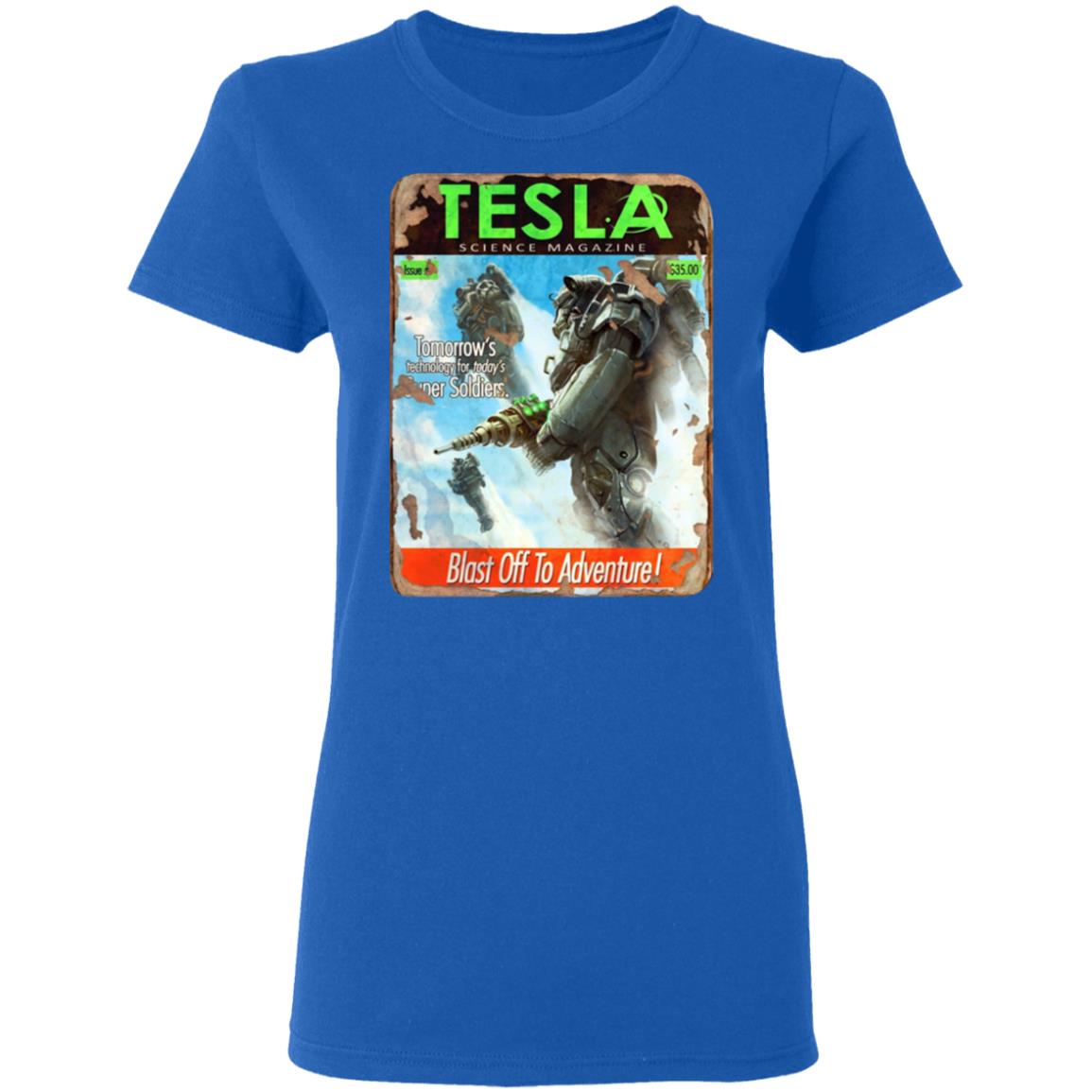 Tesla Science Magazine Blast Off To Adventure Shirt, Hoodie, Tank