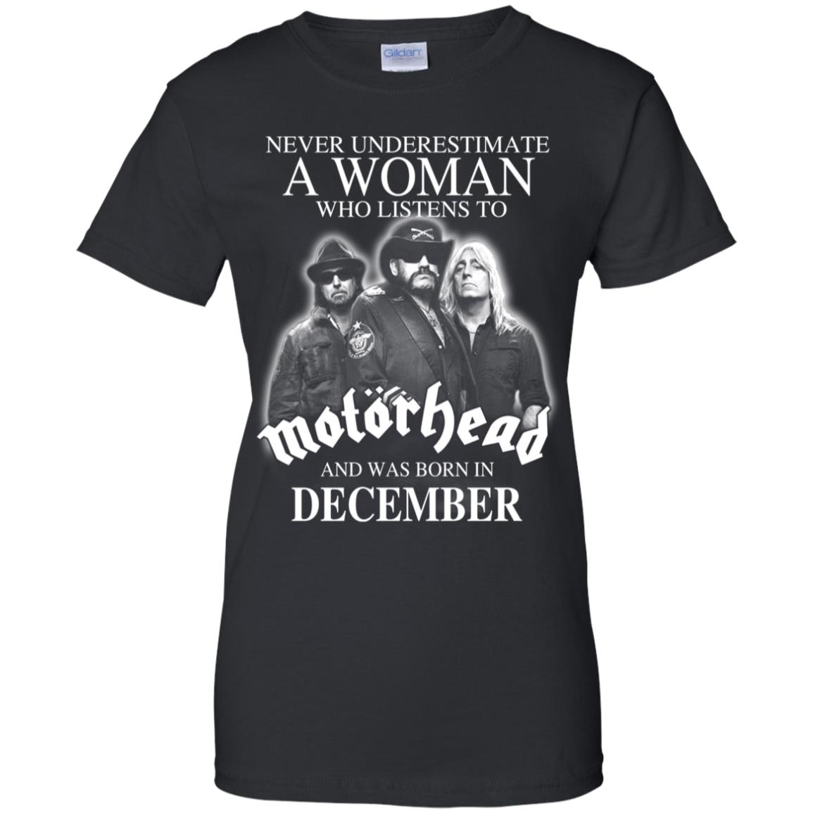 
	A Woman Who Listens To Motorhead And Was Born In December T-Shirts, Hoodie, Tank