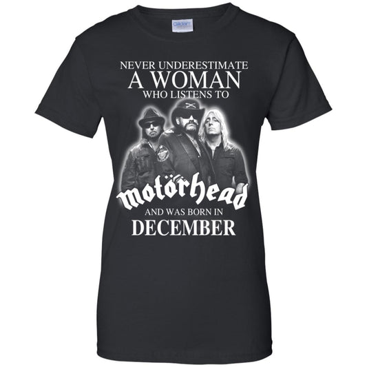 
	A Woman Who Listens To Motorhead And Was Born In December T-Shirts, Hoodie, Tank