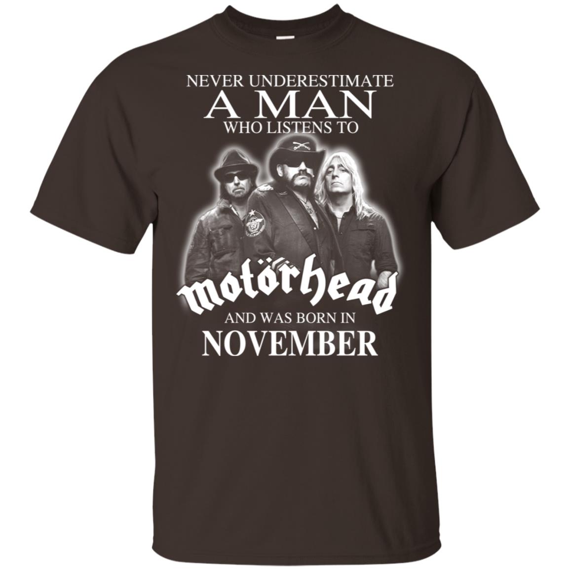 A Man Who Listens To Motorhead And Was Born In November T-Shirts, Hoodie, Tank