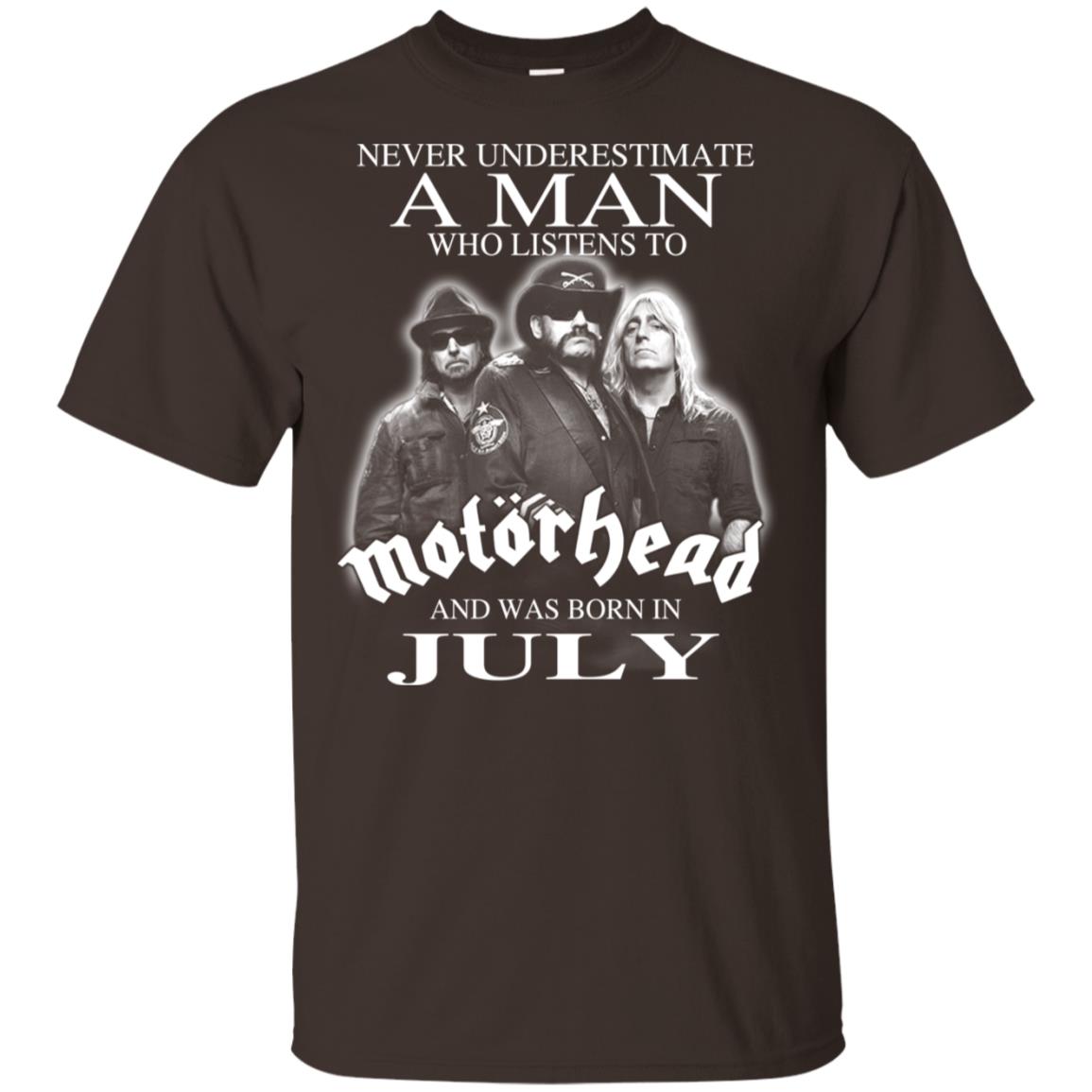 A Man Who Listens To Motorhead And Was Born In July T-Shirts, Hoodie, Tank
