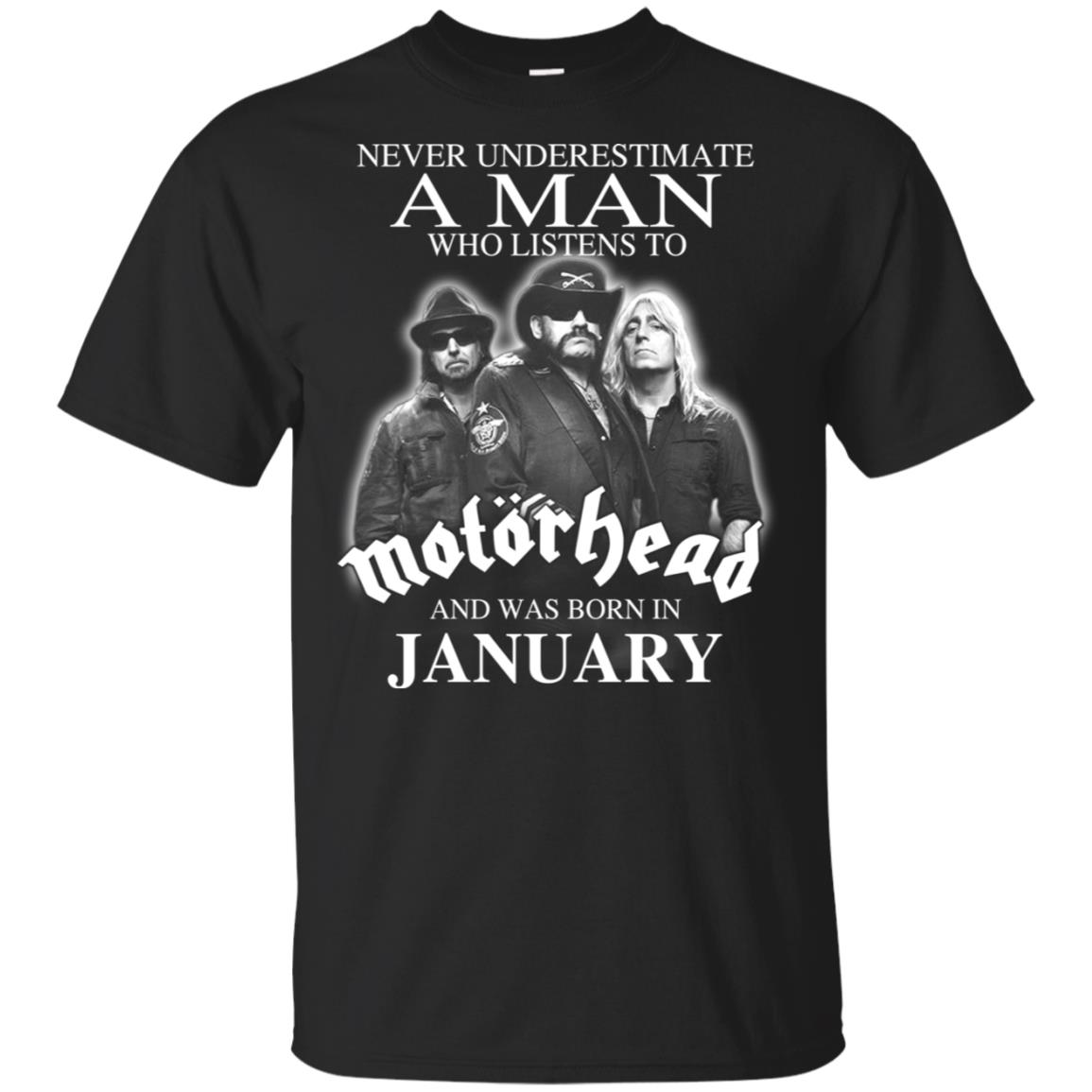 A Man Who Listens To Motorhead And Was Born In January T-Shirts, Hoodie, Tank