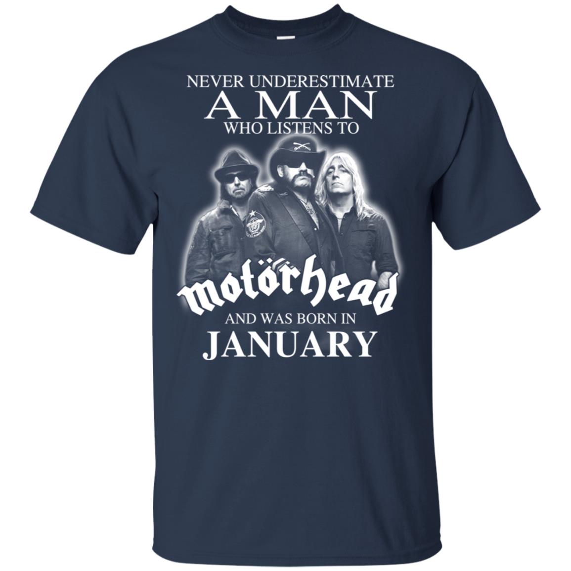 A Man Who Listens To Motorhead And Was Born In January T-Shirts, Hoodie, Tank