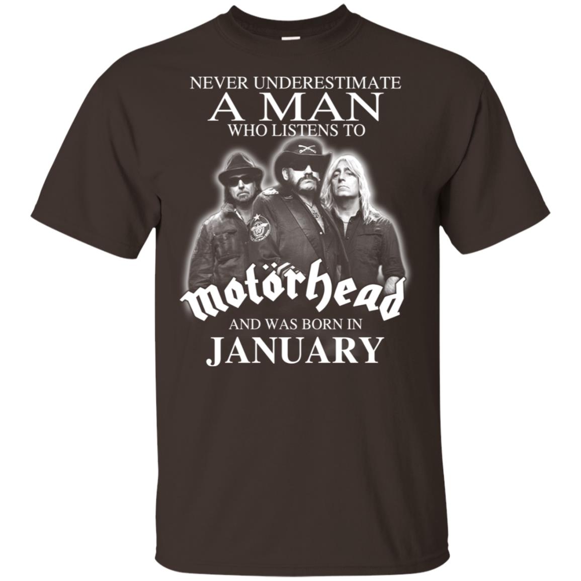 A Man Who Listens To Motorhead And Was Born In January T-Shirts, Hoodie, Tank