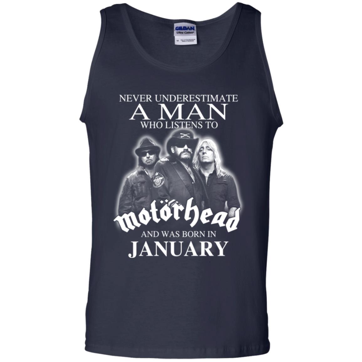 A Man Who Listens To Motorhead And Was Born In January T-Shirts, Hoodie, Tank