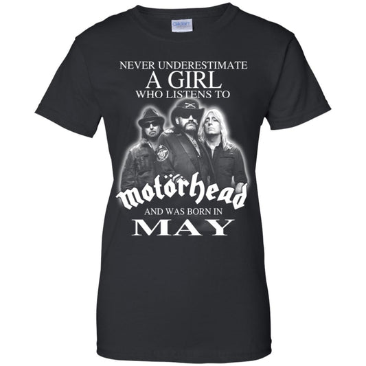 
	A Girl Who Listens To Motorhead And Was Born In May T-Shirts, Hoodie, Tank