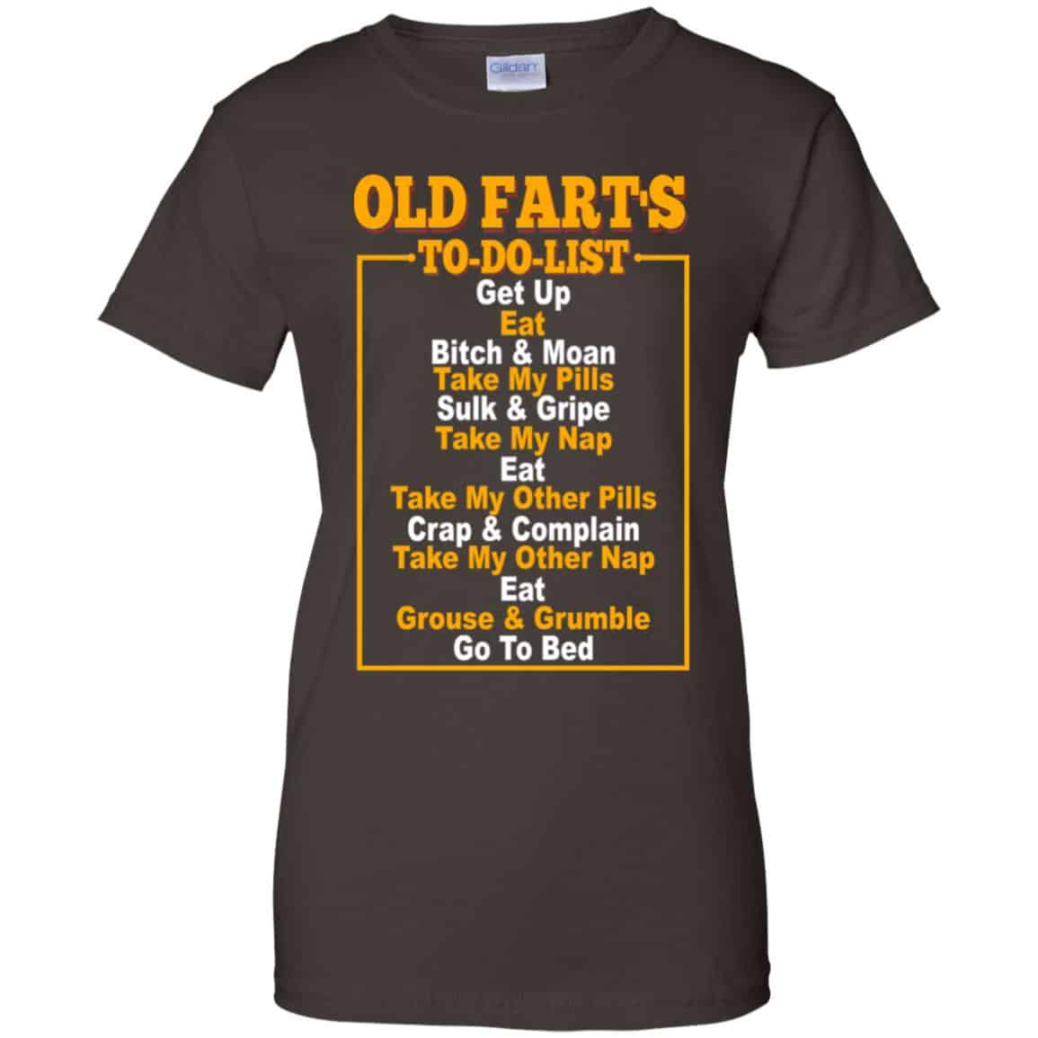 Old Fart’s To Do List T-Shirts, Hoodie, Tank