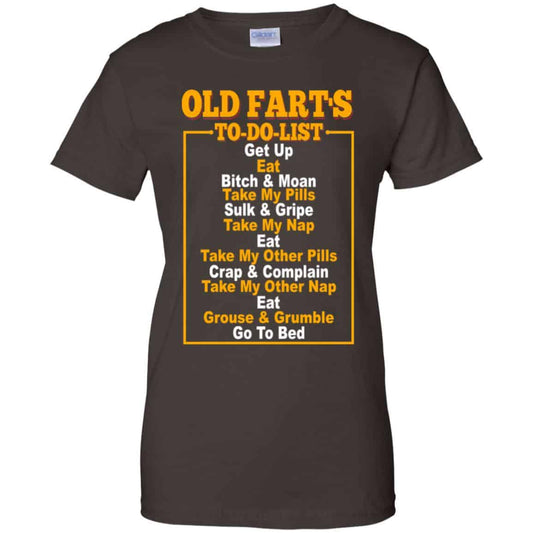Old Fart’s To Do List T-Shirts, Hoodie, Tank