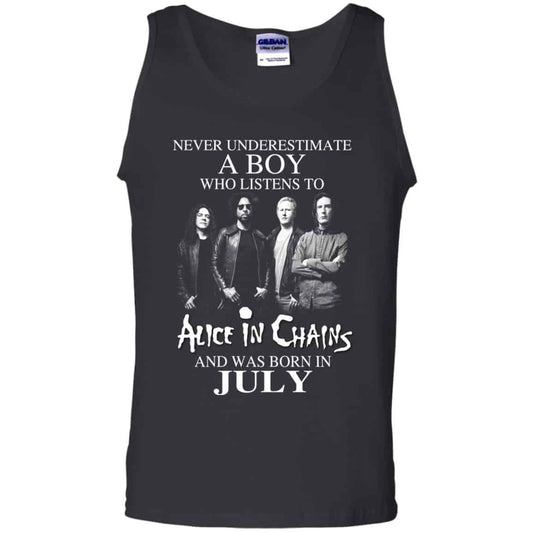 A Boy Who Listens To Alice In Chains And Was Born In July T-Shirts, Hoodie, Tank