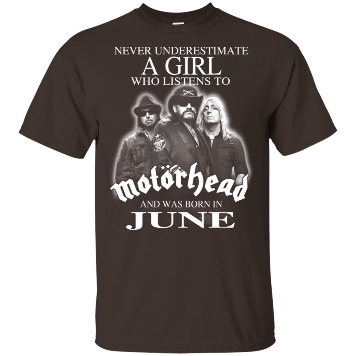 A Girl Who Listens To Motorhead And Was Born In June T-Shirts, Hoodie, Tank
