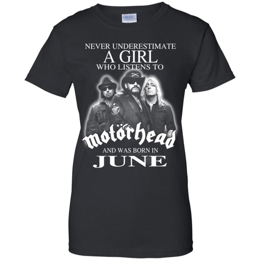 
	A Girl Who Listens To Motorhead And Was Born In June T-Shirts, Hoodie, Tank