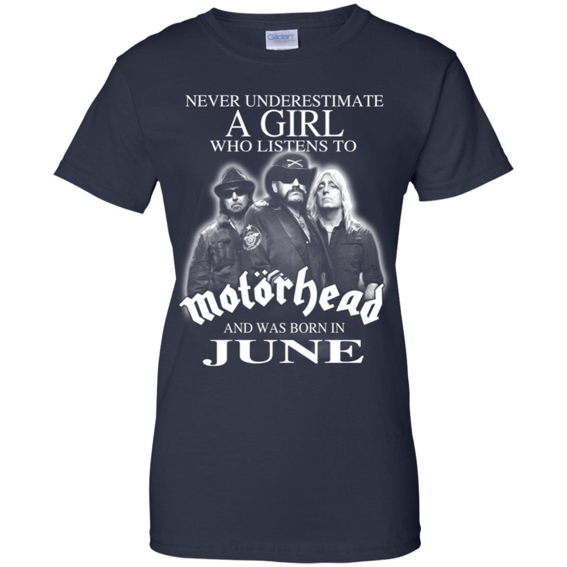 A Girl Who Listens To Motorhead And Was Born In June T-Shirts, Hoodie, Tank