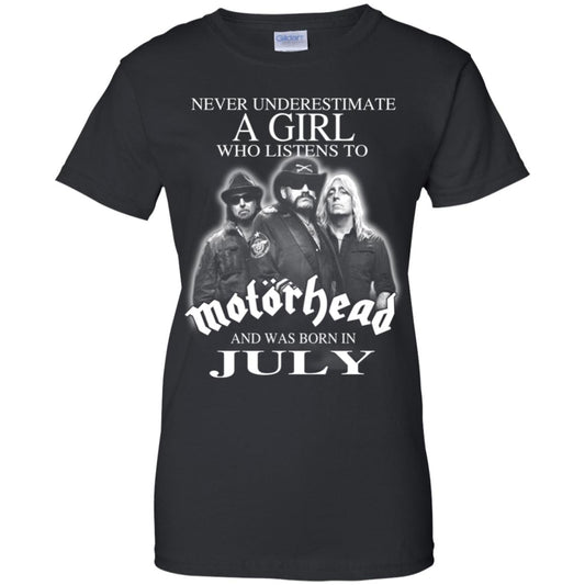 
	A Girl Who Listens To Motorhead And Was Born In July T-Shirts, Hoodie, Tank