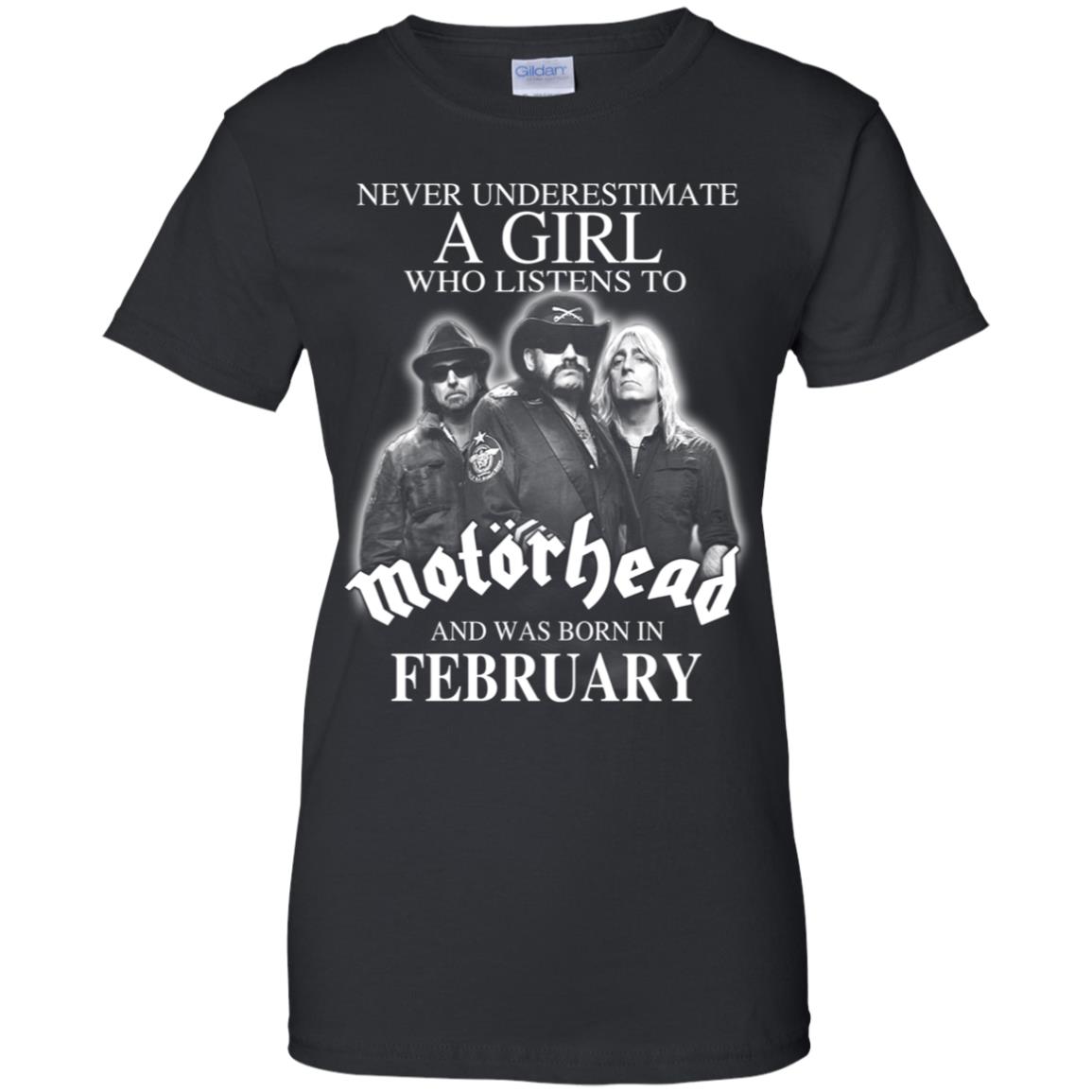 
	A Girl Who Listens To Motorhead And Was Born In February T-Shirts, Hoodie, Tank