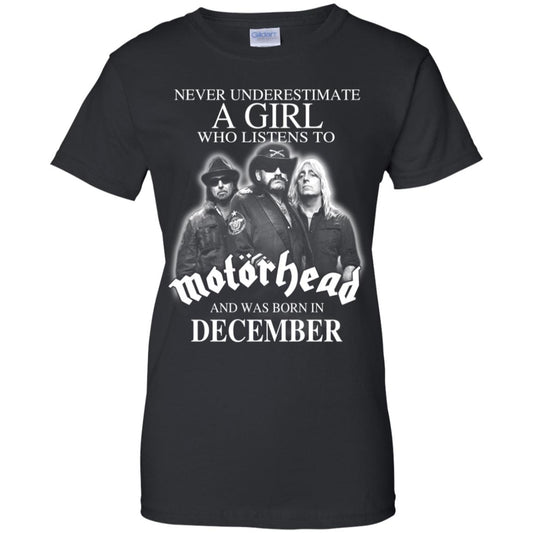 
	A Girl Who Listens To Motorhead And Was Born In December T-Shirts, Hoodie, Tank