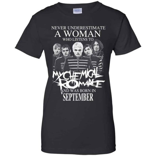 
	A Woman Who Listens To My Chemical Romance And Was Born In September T-Shirts, Hoodie, Tank