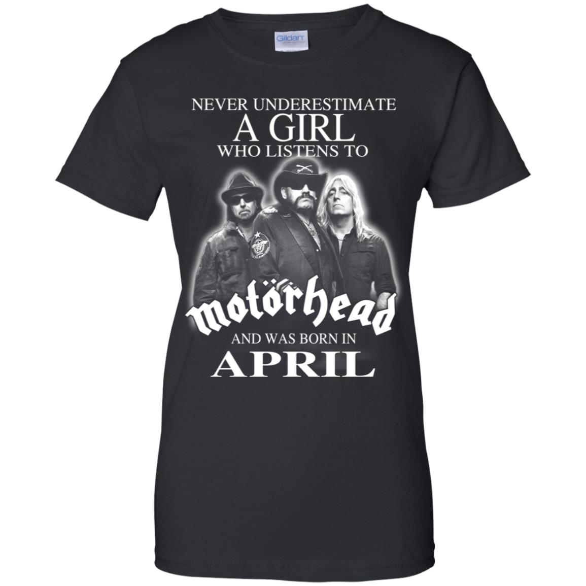 
	A Girl Who Listens To Motorhead And Was Born In April T-Shirts, Hoodie, Tank