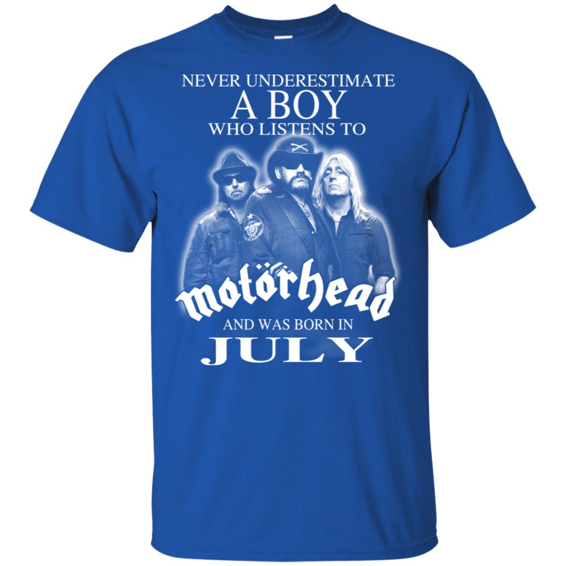 A Boy Who Listens To Motorhead And Was Born In July T-Shirts, Hoodie, Tank