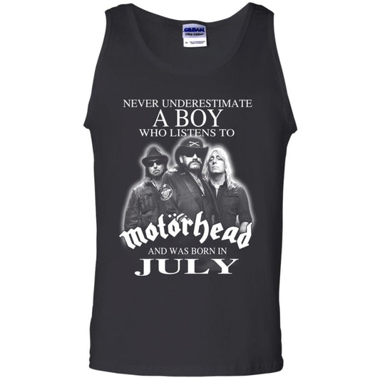 A Boy Who Listens To Motorhead And Was Born In July T-Shirts, Hoodie, Tank