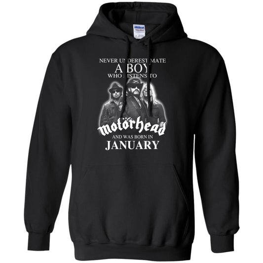 
	A Boy Who Listens To Motorhead And Was Born In January T-Shirts, Hoodie, Tank