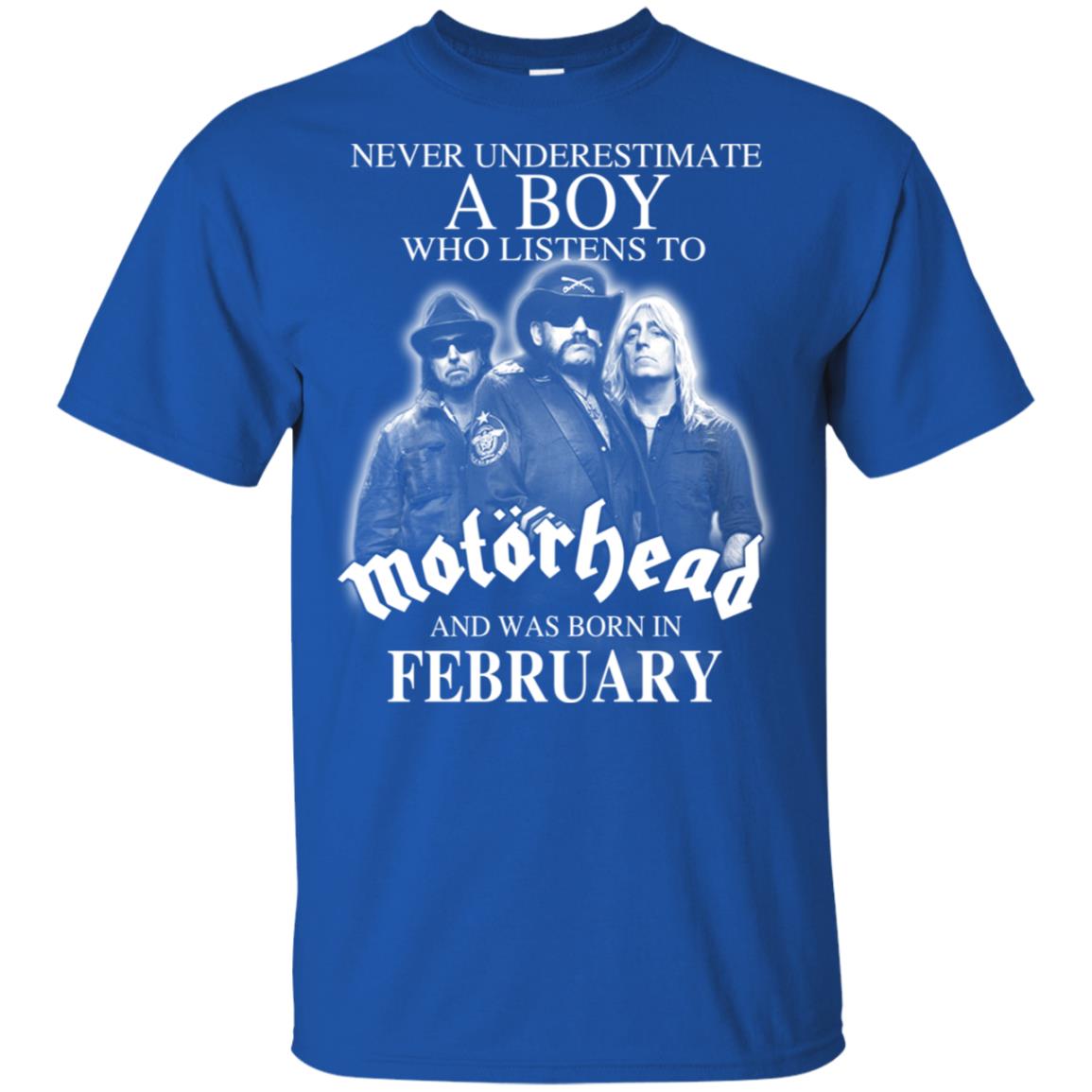 A Boy Who Listens To Motorhead And Was Born In February T-Shirts, Hoodie, Tank