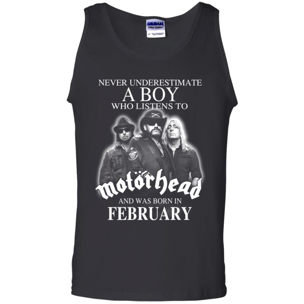 A Boy Who Listens To Motorhead And Was Born In February T-Shirts, Hoodie, Tank